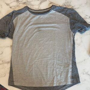 REI Heathered Gray Colorblock Athletic Shirt, Size S